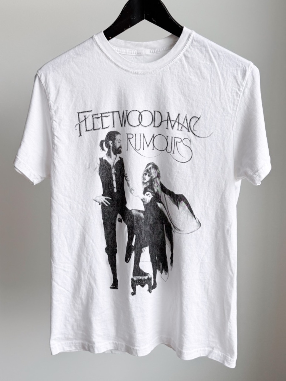 Fleetwood Mac Rumours Album Cover Graphic Tee White Small